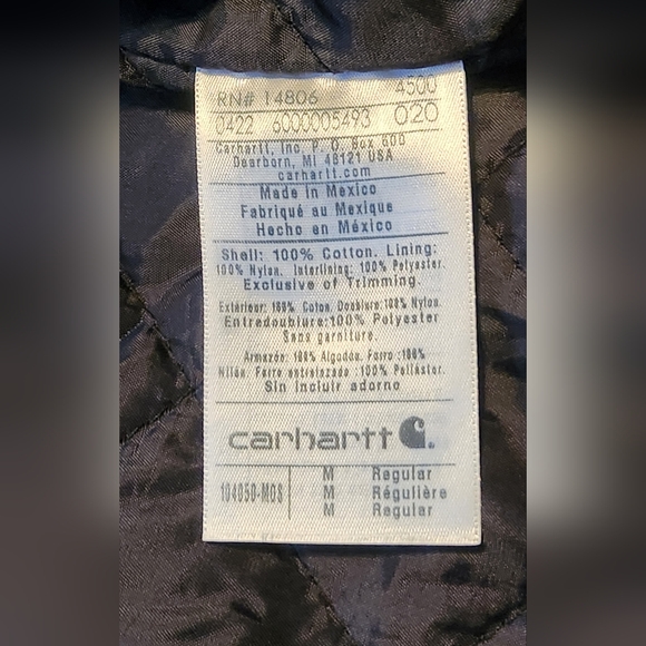 Carhartt Mens J130 Jacket. Moss Color. Size M. EUC. - Picture 4 of 7